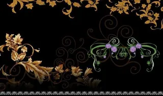 精美PSD花边素材 下载