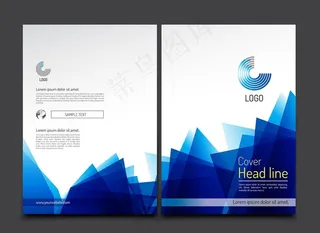 画册封面模版矢量图片