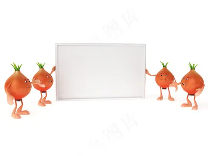 3d洋葱空白广告牌图片