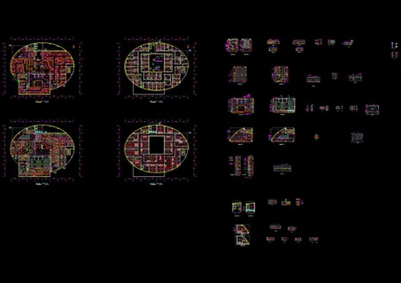 洗浴会所室内cad图纸