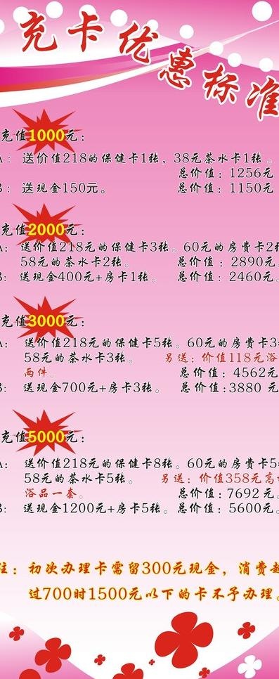 充卡优惠图片cdr矢量模版下载