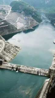 水库大坝高清摄影图片