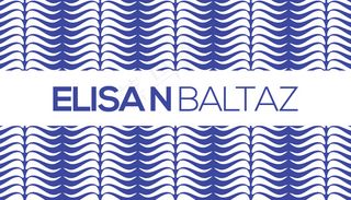 横版炫酷蓝色个性创意名片设计模板