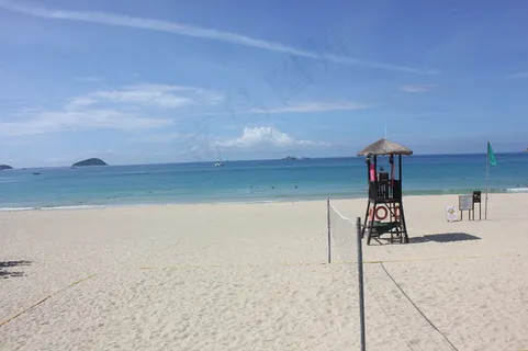 阳光下的沙滩图片