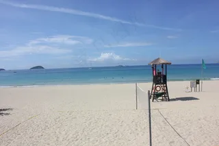 阳光下的沙滩图片