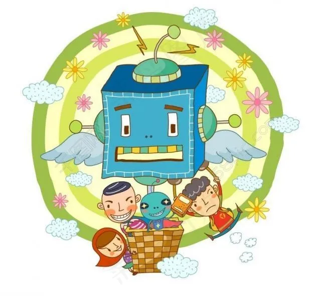 卡通儿童插画图片ai矢量模版下载