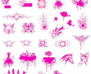 漂亮的时尚花纹图片psd合集 下载