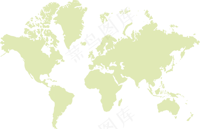 世界地图PNG免扣元素psd模版下载