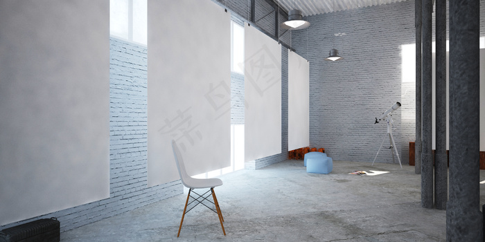长方形办公室展示模板3(3000X1500(DPI:72))psd模版下载