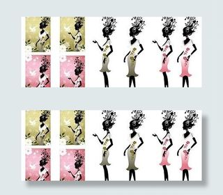 美丽的花朵矢量素材2