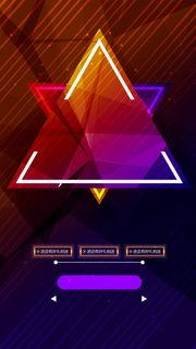 时尚扁平化风格炫彩几何元素H5背景