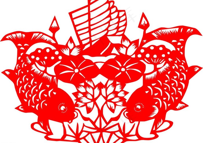 年年有鱼图片cdr矢量模版下载