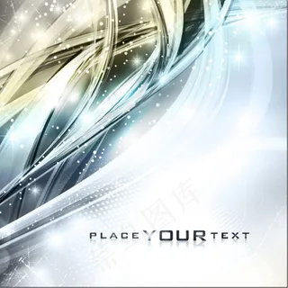 绚丽动感流线背景05—矢量素材