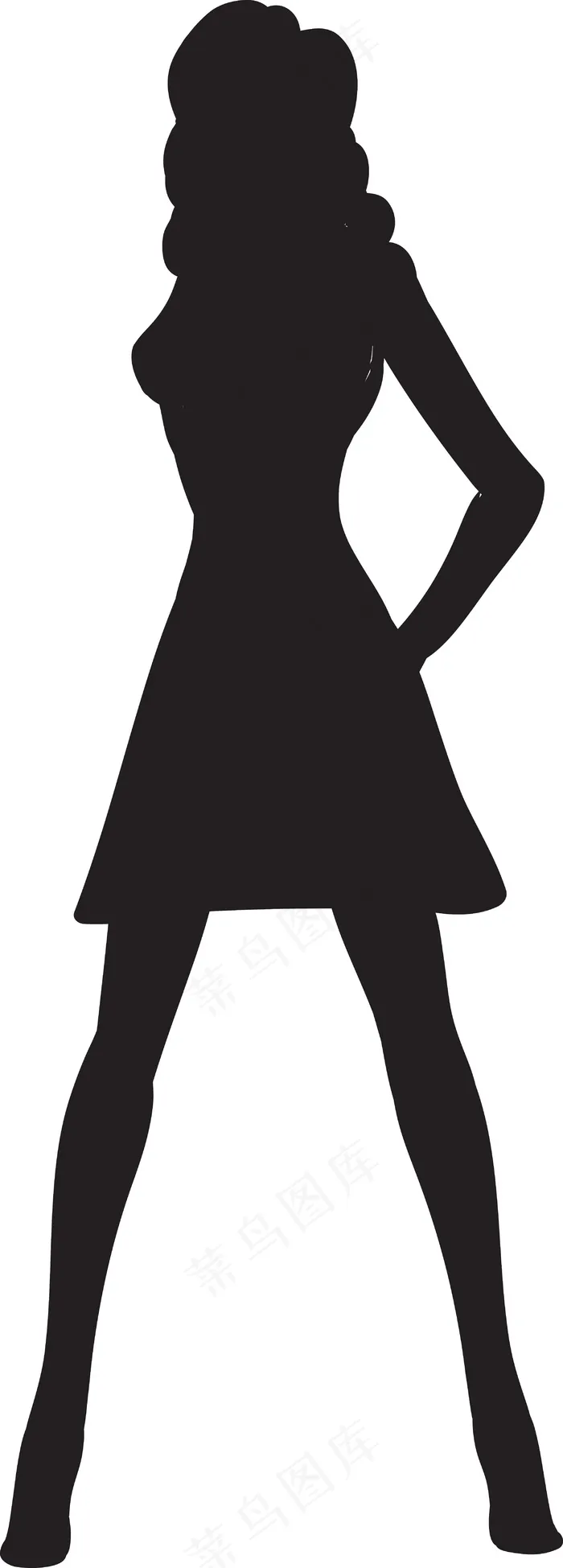 女人剪影矢量eps,ai矢量模版下载