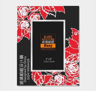 玫瑰花纹相框图片