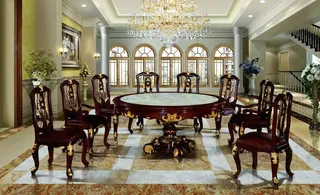 欧式餐桌 欧式凳子图片