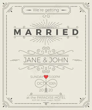 灰色背景邀请函模板下载