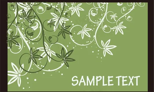 绿色花纹背景图片