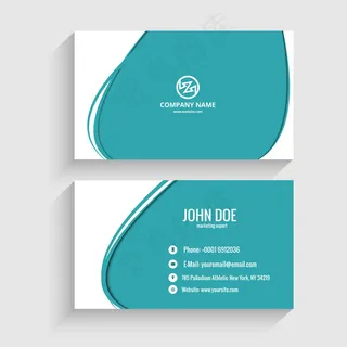 高档简洁大气商务名片矢量图