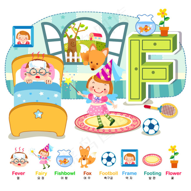 可爱的韩风卡通矢量素材36