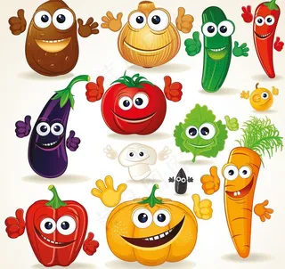 卡通蔬菜表情图片