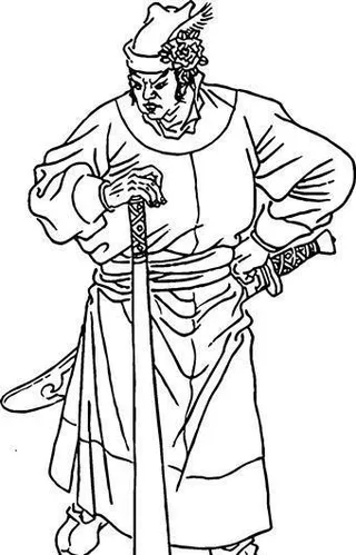 一枝花 蔡庆 水浒108将 矢量A...