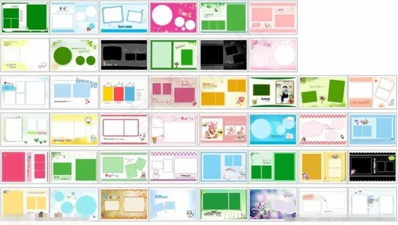 儿童画册模板图片