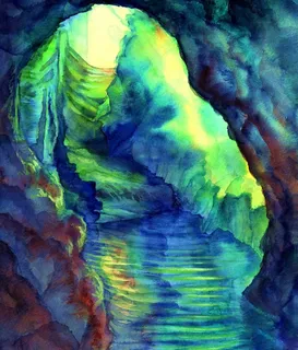 油画 洞穴图片 油画 洞穴图片