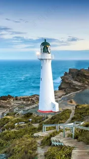 海岸灯塔高清摄影图片