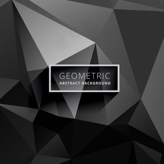 深黑色低聚背景