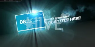 立方体的AE相册模板魔方相片展示