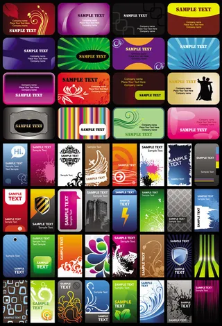 矢量名片设计模板素材