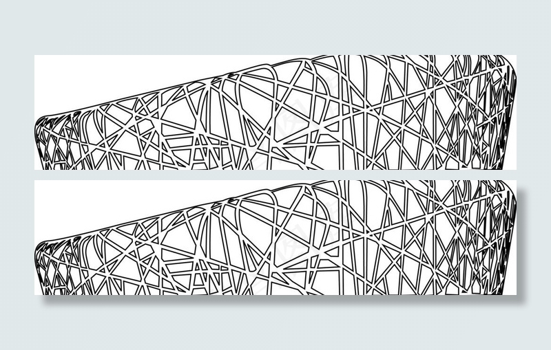 北京鸟巢图片ai矢量模版下载