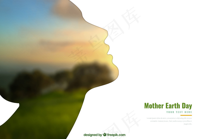 绿色背景矢量图