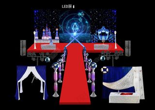 婚礼背景效果图