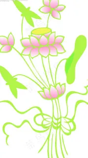 矢量荷花图图片 矢量荷花图图片