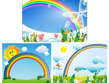 彩虹素材图片