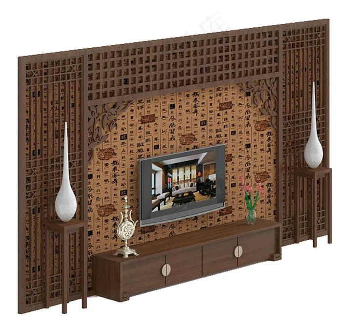 电视柜素材模板下载