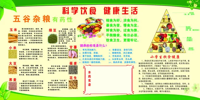 科学饮食健康生活psd模版下载