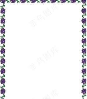 紫花边框