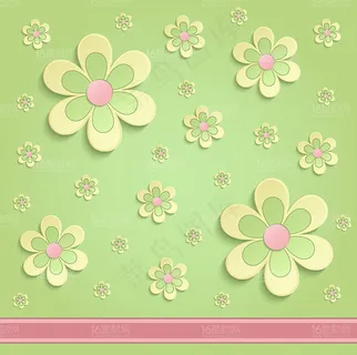 唯美花朵装饰背景矢量素材