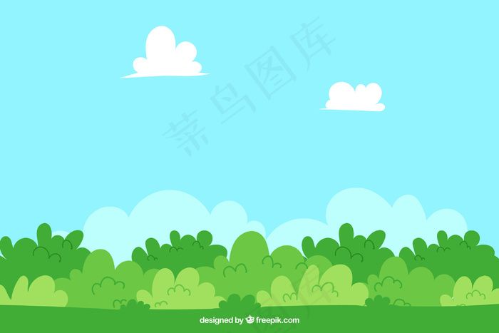 绿色背景矢量图