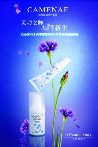 灵动美妆海报模板下载