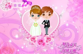 结婚浪漫背景图片