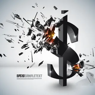 爆炸的三维图形02矢量