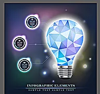 灯泡图片eps,ai矢量模版下载