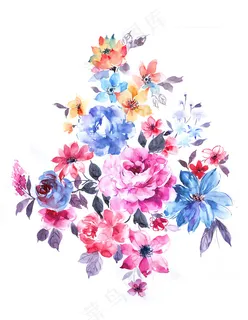 手绘大花束素材 手绘大花束素材