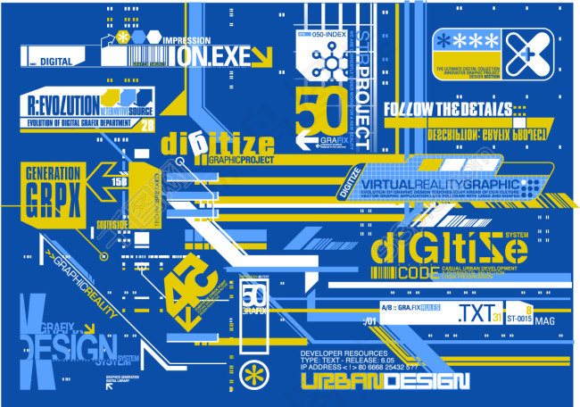 动感科技设计元素