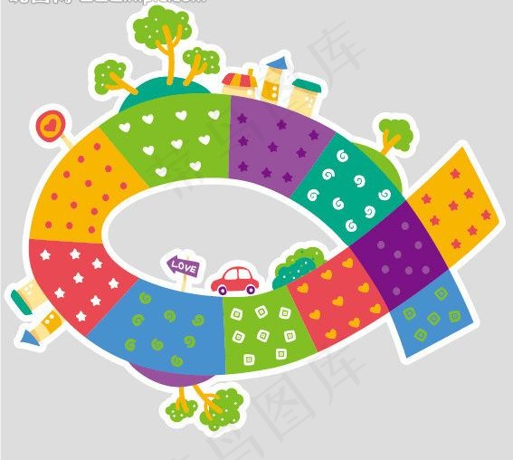 卡通素材图片ai矢量模版下载