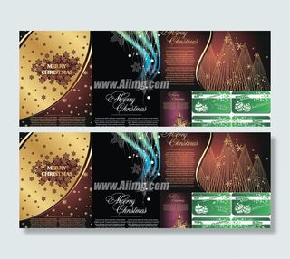 2011新年圣诞节海报背景矢量素材